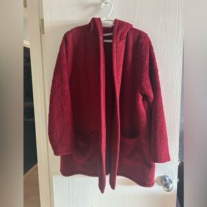 Torrid Plush Red sherpa  Jacket
